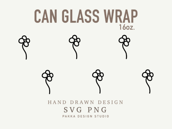 Can Glass Svg Flower Line Art Wrap Review