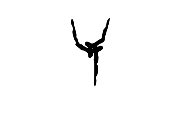 High Tek Grunge Mono Letter Y