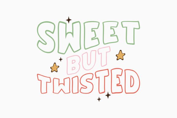 Retro Christmas Quote SVG Sweet but Twis: Design Review